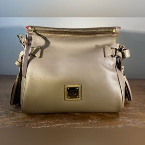 Dooney & Bourke MIA Pebbled Leather Mini Satchel in color Mushroom